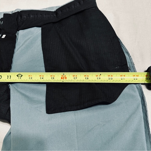 PRADA 2017 teal blue polyester blend one back pocket trousers pants 
S 52 - Picture 14 of 16